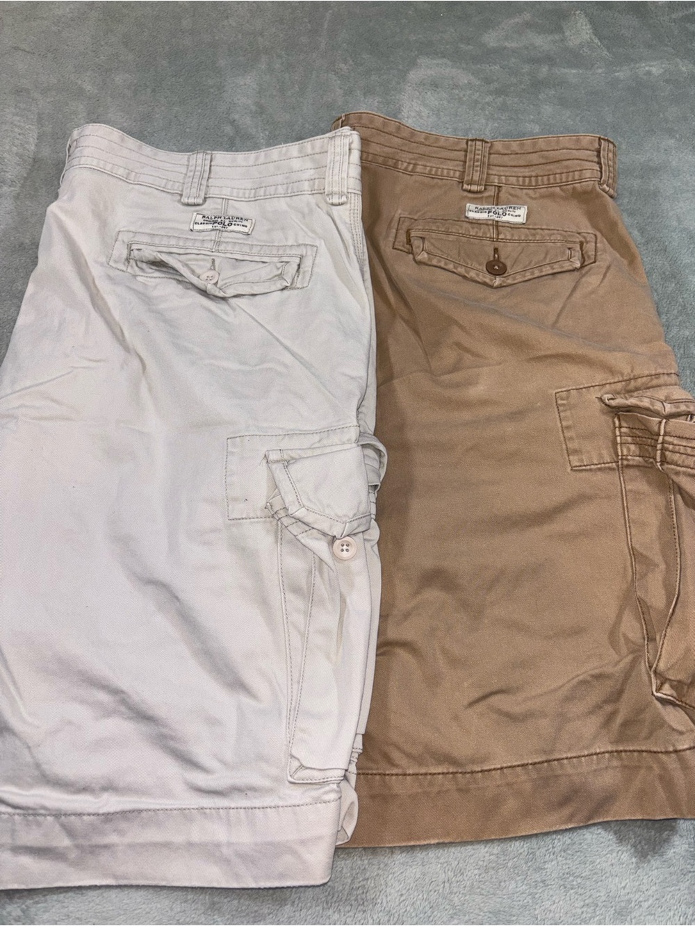 [BUNDLE] Men’s Polo Ralph Lauren Cargo Shorts - Size 42 (Set of 2) Khaki & Tan